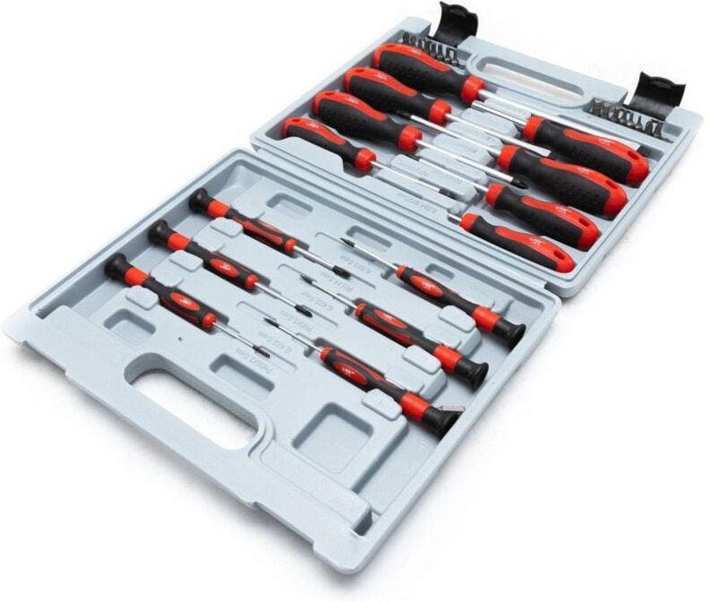 Trendline - Schraubendreher Set inkl. Bits Schraubenzieher 31-teilig im Koffer