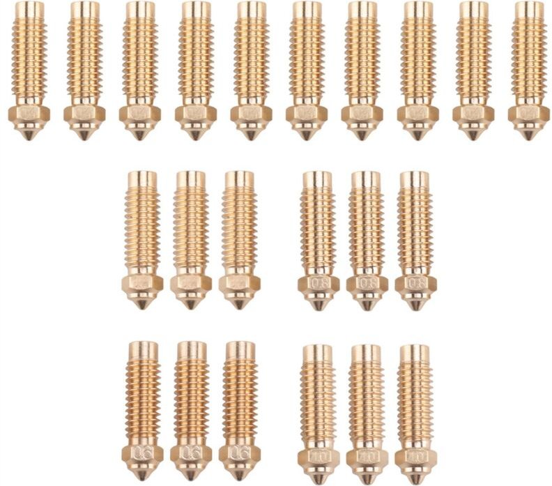 22-teiliges Messingdüsen-Set für Neptune 4 Plus, 3D-Drucker Plus/Neptune Max