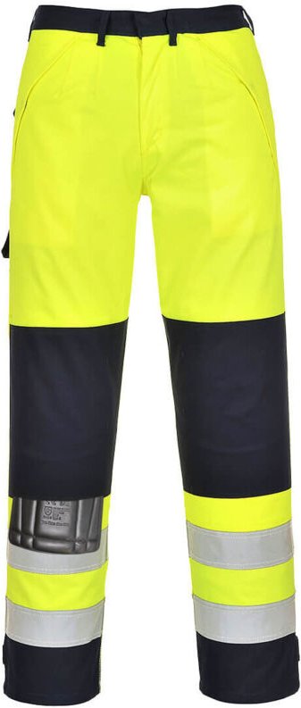 Hochsichtbarer Mehrzweck-Hose Farbe: Gelb/Navy Größe S - Portwest