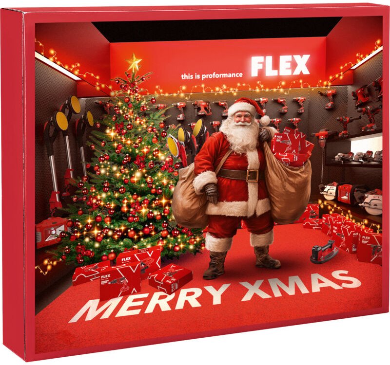 Flex Adventskalender 2025 Akkuschrauber Bitsortiment limitierte Artikel 534227