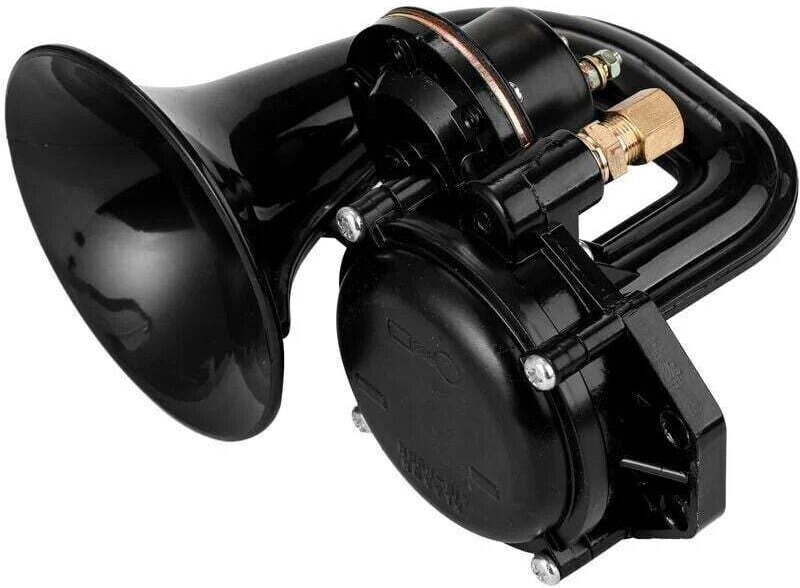 Klaxon Air Puissant 135db 12 24 Volts Trompette Électrique Pour Camion Voiture Véhicule Avec Valve Plate