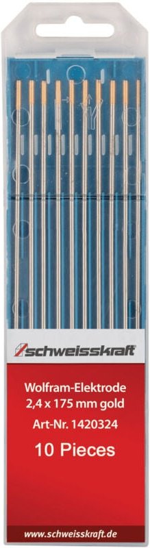 Schweißkraft Wolframelektroden WL 15 gold (1,5% Lanthan LaO2) 4,0 x 175 mm, 1420340