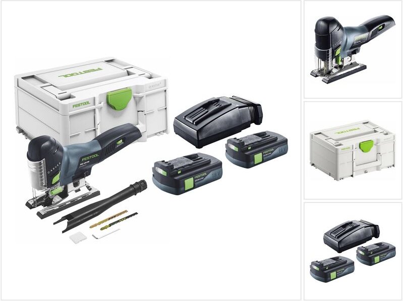 Carvex psc 420-Basic Akku Pendelstichsäge 18 v 120 mm Brushless + 2x Akku 3,0 Ah + Ladegerät + Systainer - Festool