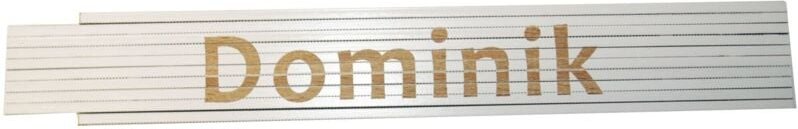 Zollstock Dominik 2 m weiß Zollstock