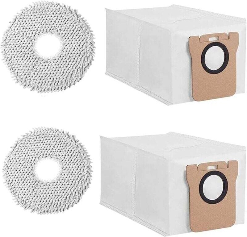 2er-Pack Staubsaugerbeutel für Dreame L10s Ultra/L20 Ultra/L10 Ultra/Xiaomi X10+, 2 Staubsaugerbeutel, 2 Feuchtreinigung...