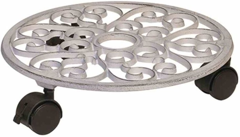 MultiRoller Antik rund weiß 50 kg Doppel-Rolle