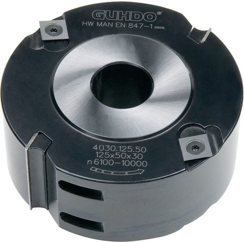Guhdo Wendeplatten-Falzmesserkopf HW 125 x 50 x 30 MAN, Stahl