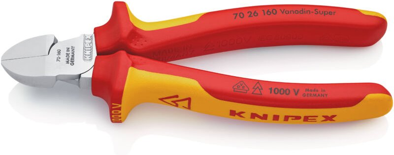 70 26 160 vde Seitenschneider mit Facette 160 mm - Knipex