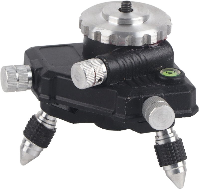 Standardmäßige 360-Grad-Stativhalterung aus Aluminiumlegierung mit 1/4"-Gewinde für Laser-Nivelliergerät