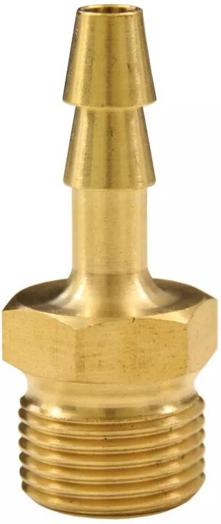 Druckluft Einschraubtülle Messing mit ag 1/4' für 6 mm Schlauch