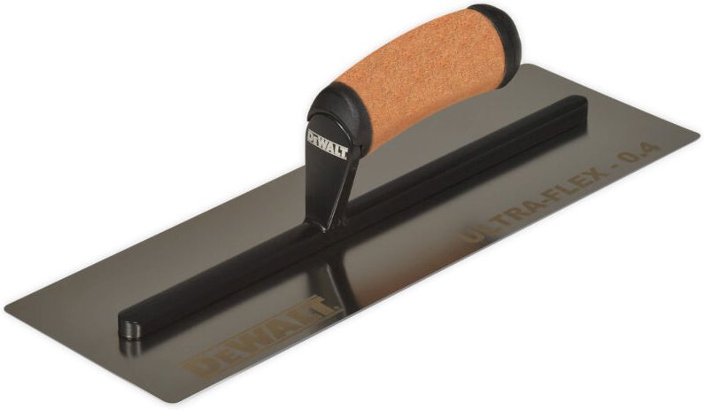 14' Glätt- Gipserkelle Edelstahl Ledergriff flache Klinge 0,4mm Ultra Flex 2-992 - Dewalt