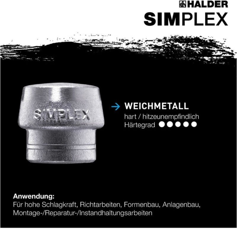 SIMPLEX-Einsatz, Weichmetall, silber D=30 mm 3209.030