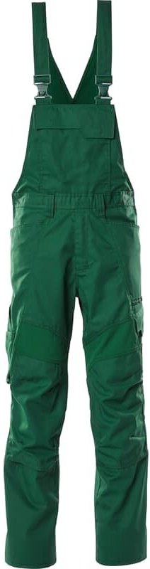 MASCOT ACCELERATE Latzhose Stretch Zones 18569 Arbeitshose mit Knietaschen, Farbe: Grün - 03, Größe: 52