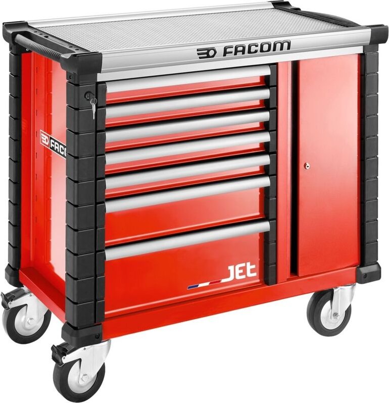 FACOM Mobile Werkbank 7 Schubladen, Rot