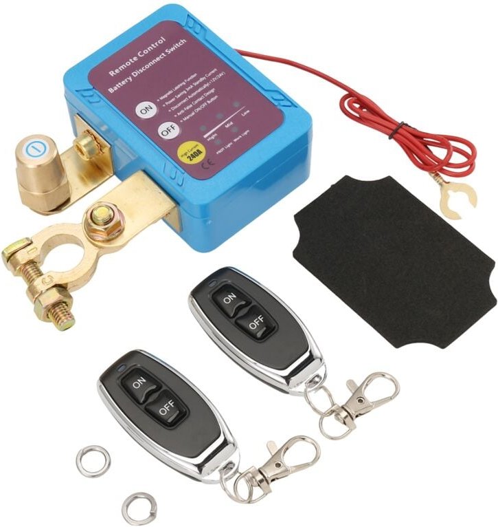 Tlily - 12V 240A Fernbatterie-Trennschalter, Automatischer Abschaltschalter Auto-LKW-Bootssteuerung