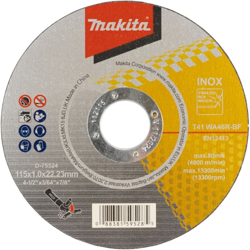 D-75524 Metall-Trennscheibe 115x10x22mm - Makita