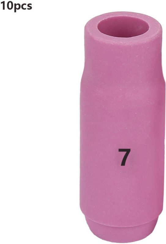 Sonew 10 Stück Keramik-Düsenbecher 10N50-10N464-8 Hohe Leistung und hohe Temperaturbeständigkeit für WIG-Schweißbrenner ...