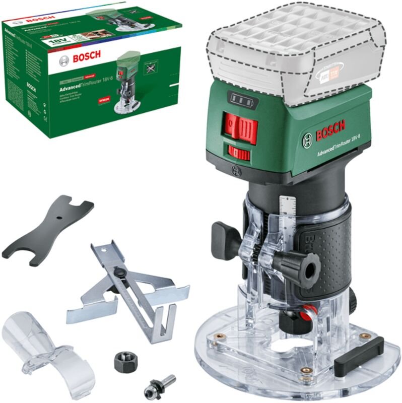 Diy AdvancedTrimRouter 18V-8, Baretool (06039D5000) - Bosch