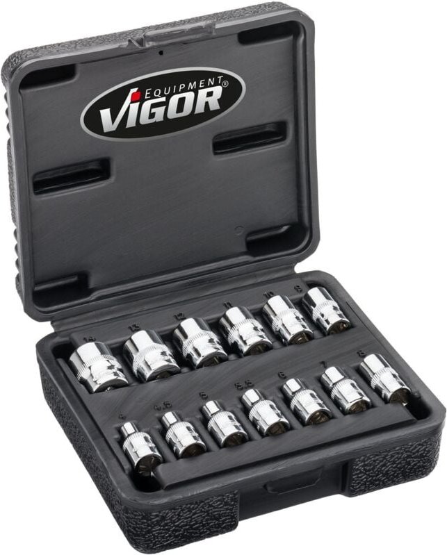 Vigor Steckschlüsseleinsatz-Set 1/4" (6.3 mm) V7514/13
