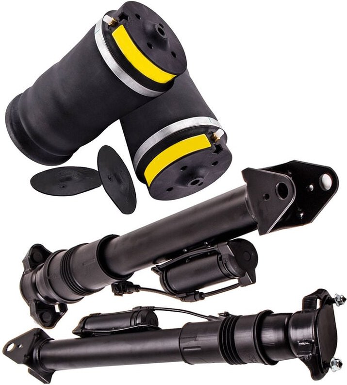 2x Hinten Stoßdämpfer +2Hinten Luftfederung Für Mercedes ml gl Klasse W164 X1642x Hinten Stodmpfer +2Hinten Luftfederung...