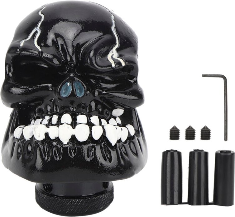 Schaltknauf mit Totenkopf-Motiv, universeller Schaltknauf für Autos