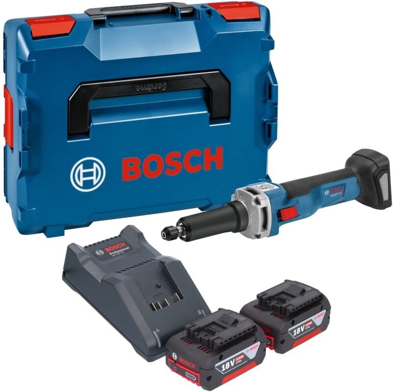 Bosch ggs 18V-23 lc Professional Akku Geradschleifer 18 v Brushless + 2x Akku 4,0 Ah + Ladegerät + L-Boxx