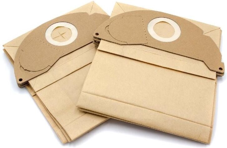 10x Staubbeutel Ersatz für Kärcher 6.904-322, 6.904-322.0 für Staubsauger - 25cm x 24,5cm braun - Vhbw