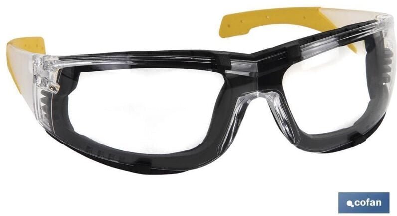 Abnehmbare, mit Schaumstoff gepolsterte Schutzbrille