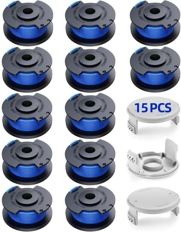 Vtizikl Bobine Fil Coupe Bordure remplacements pour Ryobi One + AC14RL3A 18v 24v 40v Coupe Bordures, Bobine Ø 1,6mm - 12...