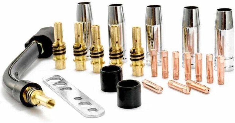 24-teiliges Schweißzubehör-Set für MIG-Schweißgeräte