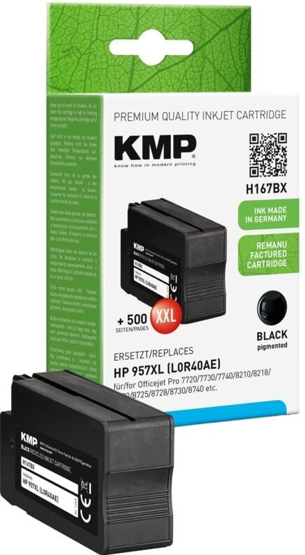 KMP - Tintenpatrone H167BX schwarz ersetzt HP957XL (L0R40AE)