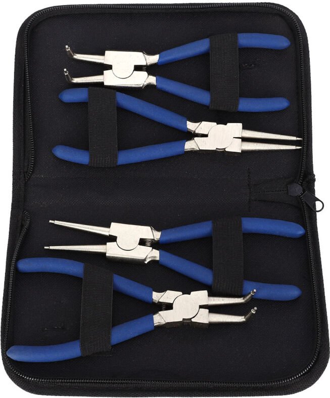 Eosnow 4-teiliges professionelles 7-Zoll-Sicherungsringzangen-Set für interne und externe Sicherungsringe DE