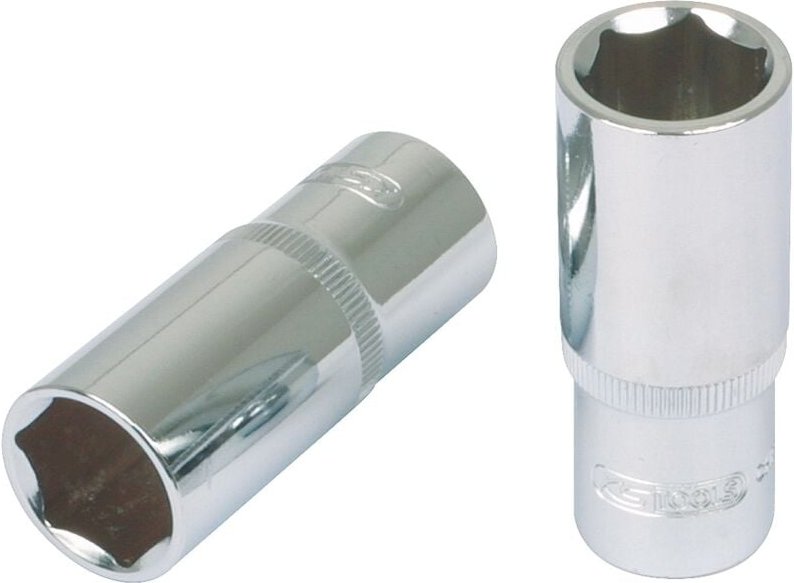 KS Tools 1/2 CHROMEplus Sechskant-Stecknuss, lang, 9 mm
