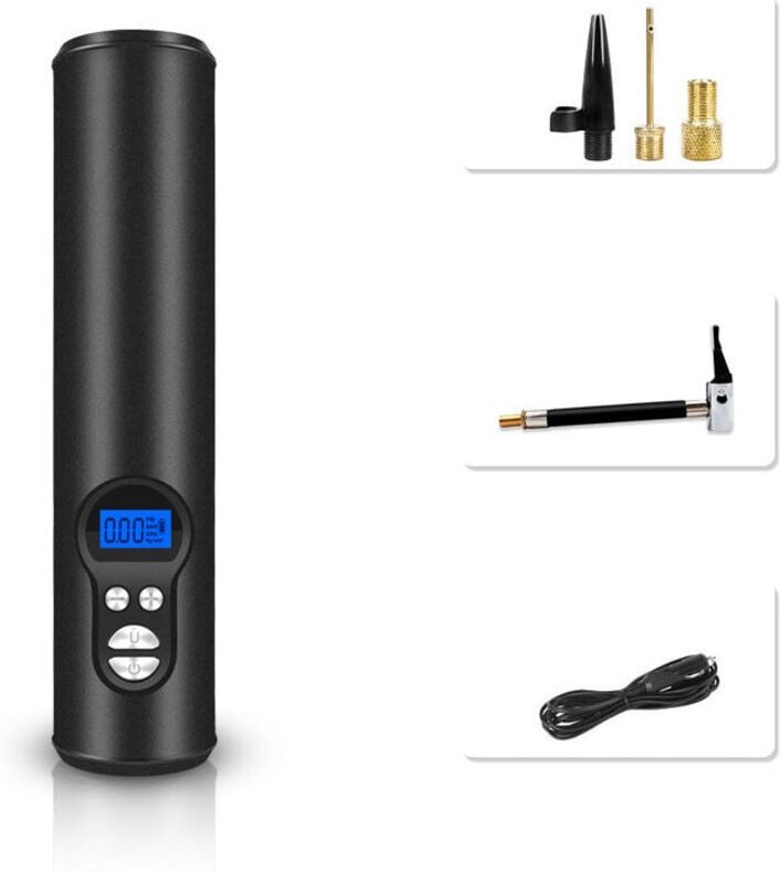 LCD-Display, elektrische Luftpumpe, kabelloser elektrischer Inflator – für Auto, Fahrrad, aufblasbare Bettpools