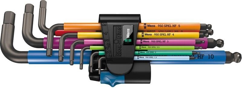 WERA Winkelschraubendreher Multicolor Set 9-teilig HF