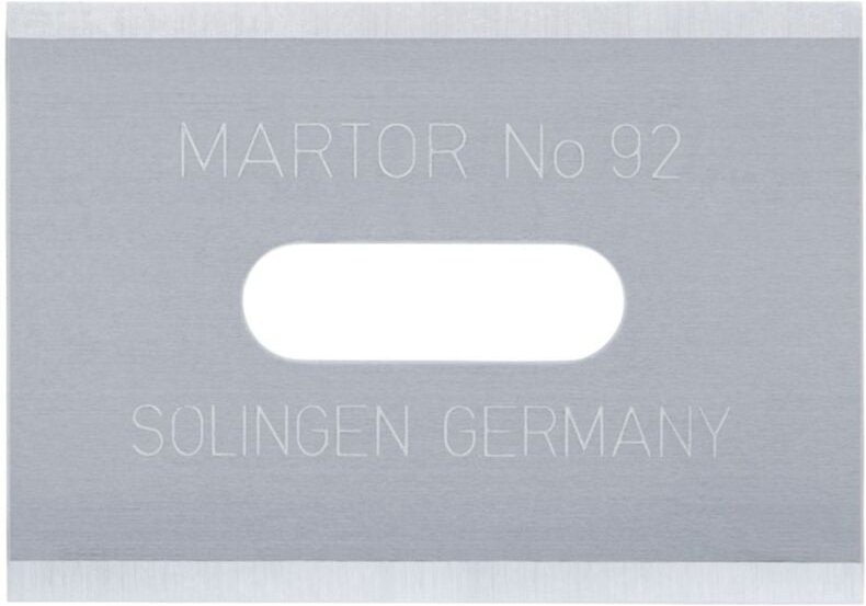 Industrieklinge Nr. 92 Länge 26 mm Breite 18,5 mm Stärke 0,4 mm