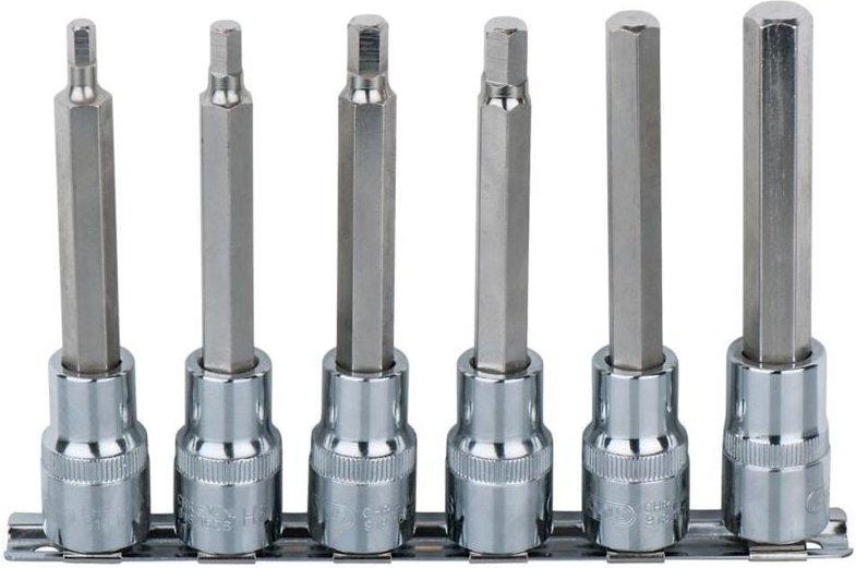 KS-Tools 918.1336 1/2"CHROME+Bit-Stecknuss-Satz