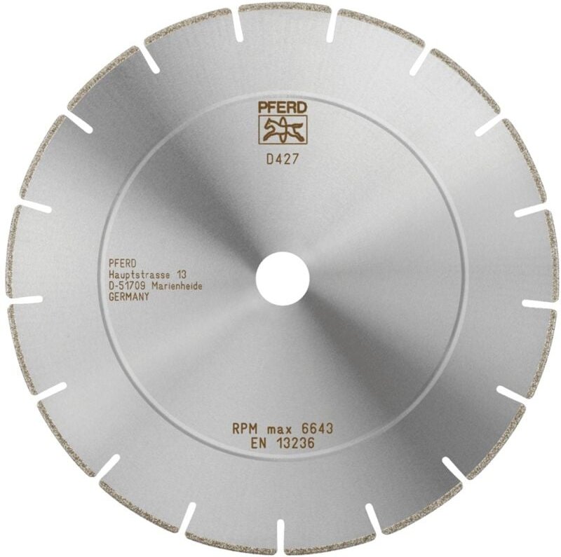 PFERD TOOLS Diamant-Trennscheibe D1A1R 230x2,5x22,23 mm D427 (grob) segmentiert für GFK/CFK