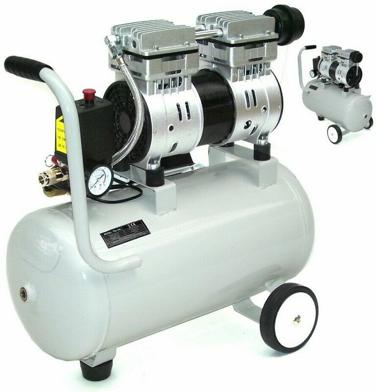 Flüster Kompressor ölfrei 40294 Luftkompressor Druckluft 24L Kessel 750W 64dB