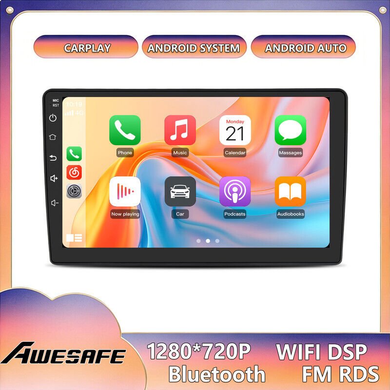 AWESAFE Autoradio Android 13 für Citroën C2 C3 (2001–2010) 6GB+128GB 9'' Touchscreen CarPlay Android Auto Bluetooth WiFi