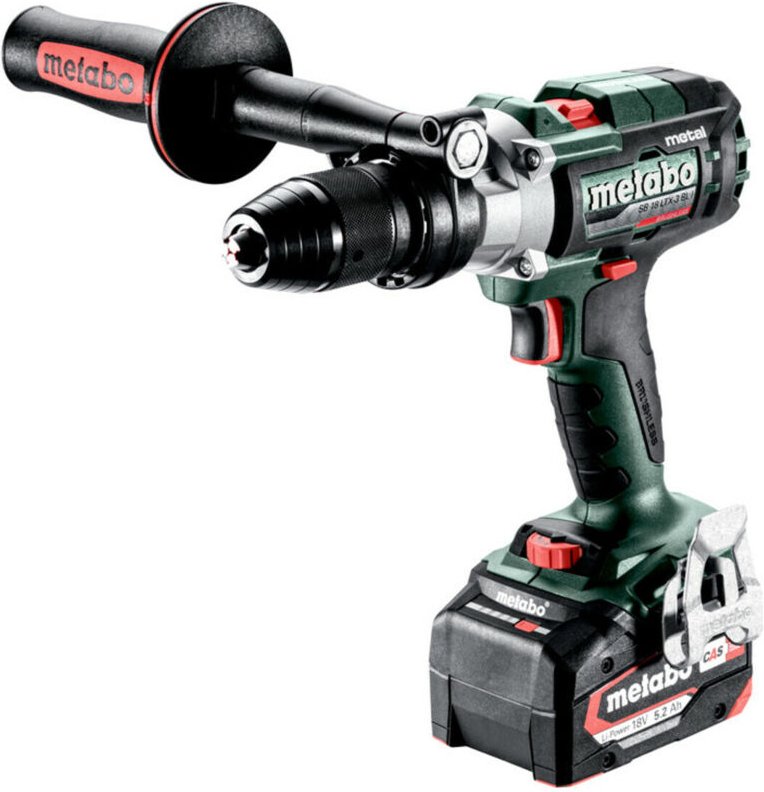 18 V SB 18 LTX-3 BL I Metal 2 x 5,2 Ah Li-Power Schlagbohrmaschine, ASC 55, Koffer Metabo