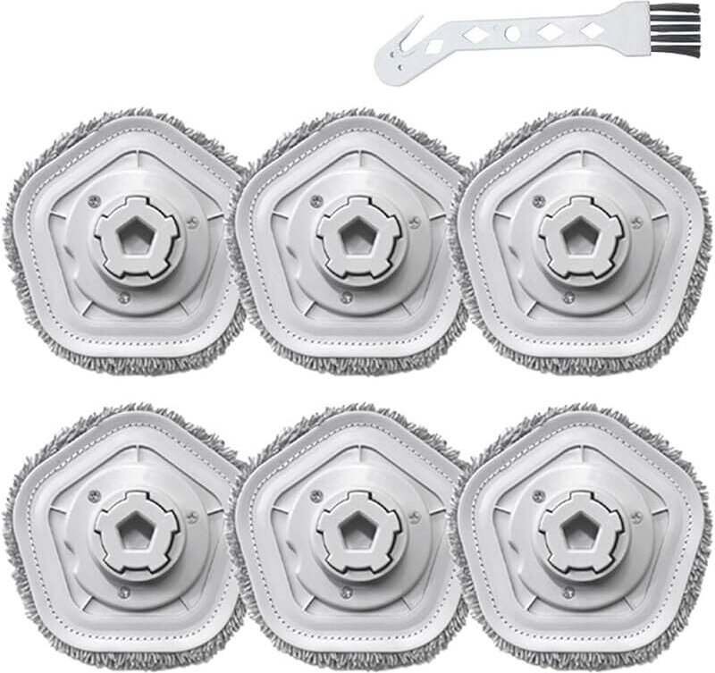 FOREHILL Ersatz-Reinigungspads aus Kunststoff für den Saugroboter Bot W10 W10Pro