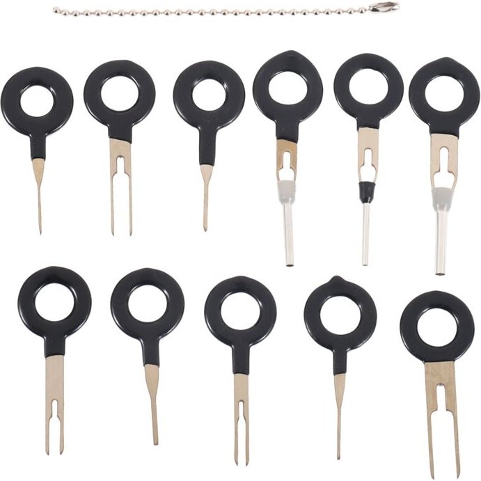 11 Teile/satz Terminal Entfernung Werkzeuge Auto Elektrische Kabel Verdrahtung Crimp Stecker Pin Extractor Kit Auto Repa...