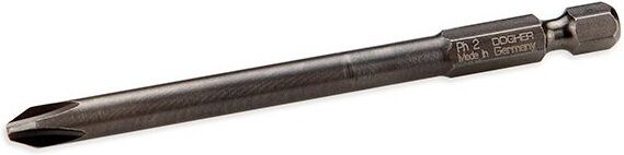 Koffer mit 5 Schrauberbits S2, PH2, 90 mm Dogher 416-PH2-5