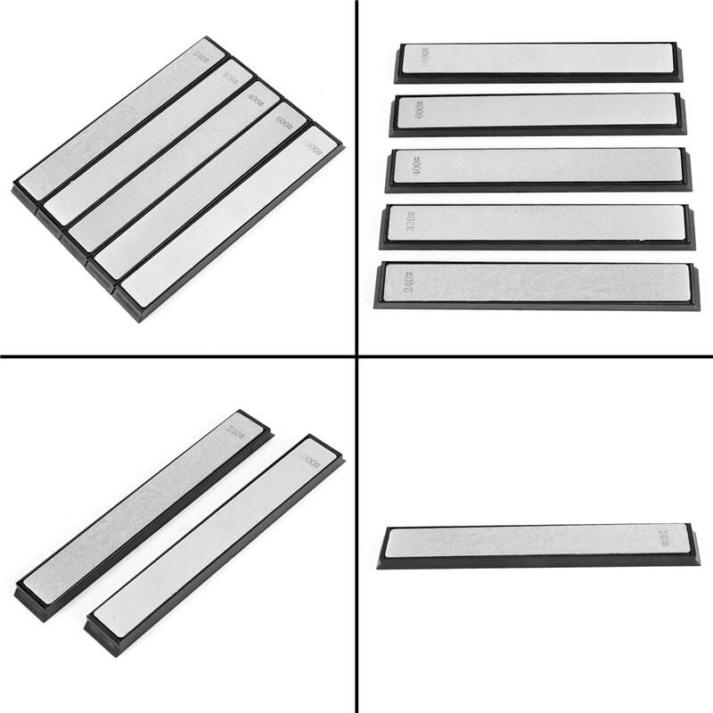 Diamant Schleifen Set Festwinkel SchäRfer Schleifer, 240/320/400/600/1000 Messer für die KüChe