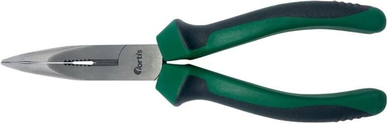 FP - Fortis Storchschnabelzange, poliert, gebogen, 200 mm mit K.Griff