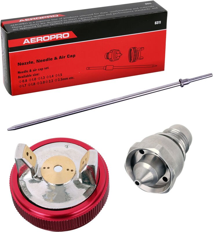 Düsen für R500 1,7 mm LVLP-Lackierpistolen-Set.