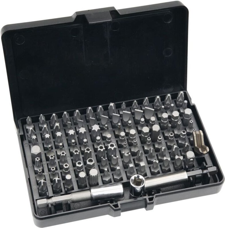 NEO TOOLS - 99-teiliges Schraubendreher-Bit-Set 1/4"", S2-Stahl
