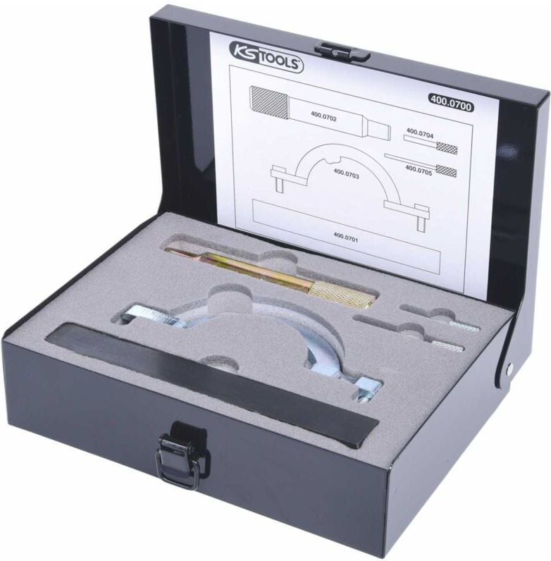 KS TOOLS Motoreinstell-Werkzeug-Satz für GM / Isuzu / Opel / Saab, 5-tlg ( 400.0700 )