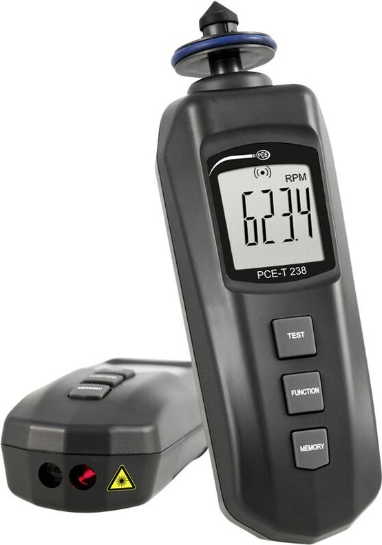 Pce Instruments - pce-t 238 Drehzahlmesser 0.5 - 19999 U/min 5 - 99999 U/min